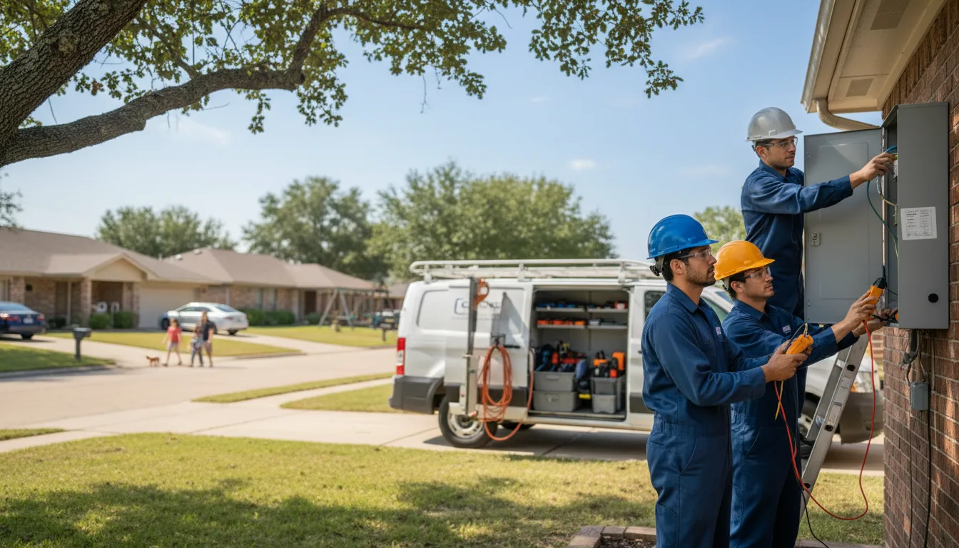 Certified electrician providing emergency electrical services in Grammer, IN